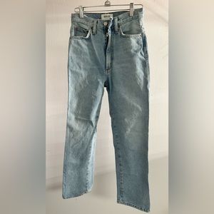 AGOLDE Pinch Waist High Rise Kick in Riptide